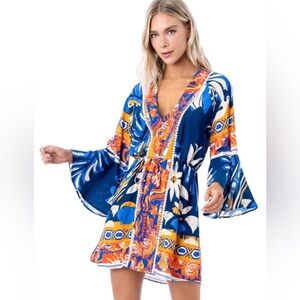 Maaji kaftan swim coverup - midnight sky Marlee, medium